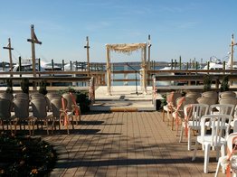 Wedding at The Channel Club by NJ Wedding Officiant Andrea Purtell www.forthisjoyousoccasion.com