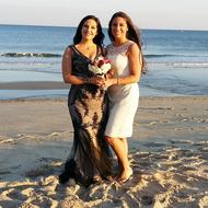 Wedding on the beach in Asbury Park by NJ Wedding Officiant Andrea Purtell www.forthisjoyousoccasion.com
